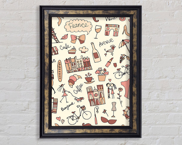 Things To Do In The City 1 Framed Print