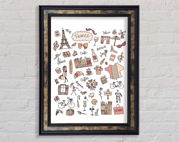Things To Do In The City 4 Framed Print