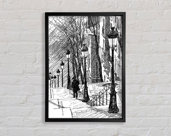 City Streets 1 Framed Print