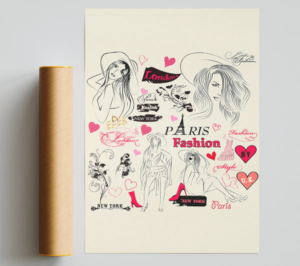 Eiffel Tower Chic 5 Poster