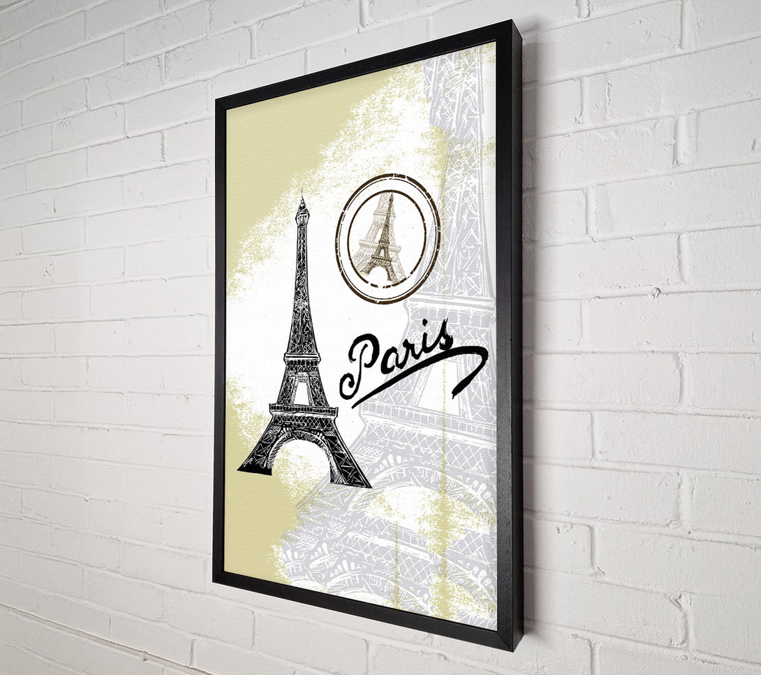  A Canvas Print of Eiffel Tower Canvas Wall Art