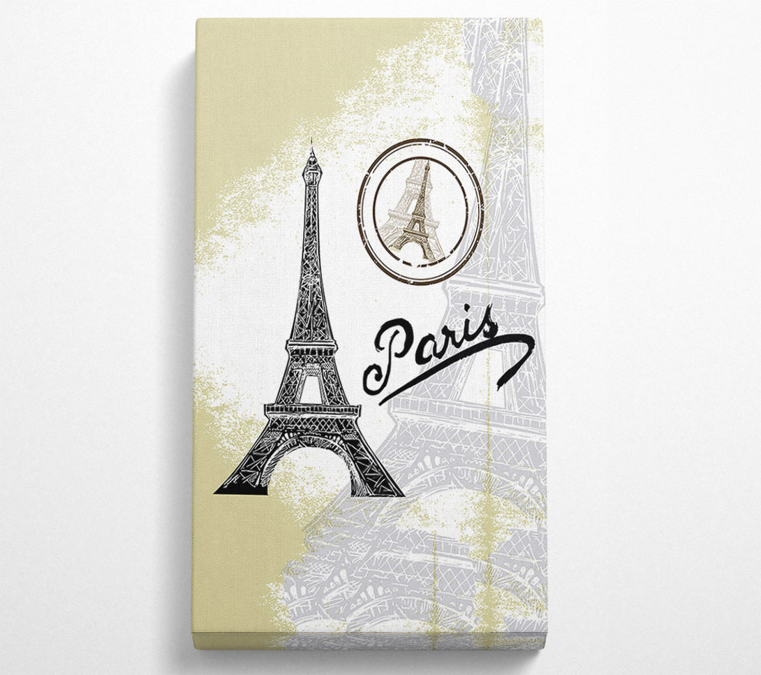  A Canvas Print of Eiffel Tower Canvas Wall Art