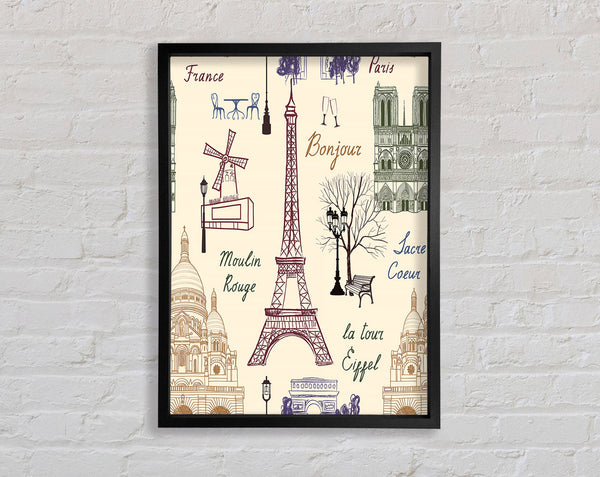 Eiffel Tower France 1 Framed Print