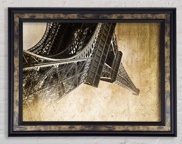 Eiffel Tower Retro 10 Framed Print