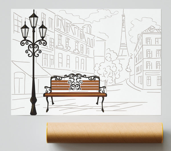 Eiffel Tower Streets 11 Print