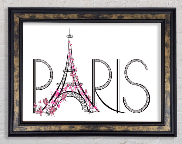 Eiffel Tower Chic 9 Framed Print