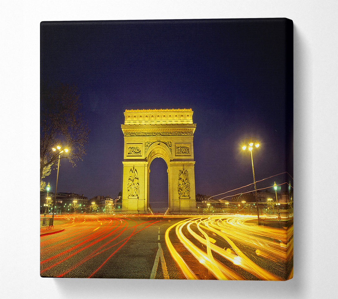  A Canvas Print of Arc De Triomphe 4 Canvas Print