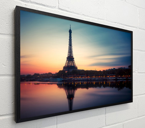 Eiffel Tower Over The River Seine 4