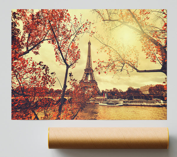 Eiffel Tower Retro 12 Giclee Print