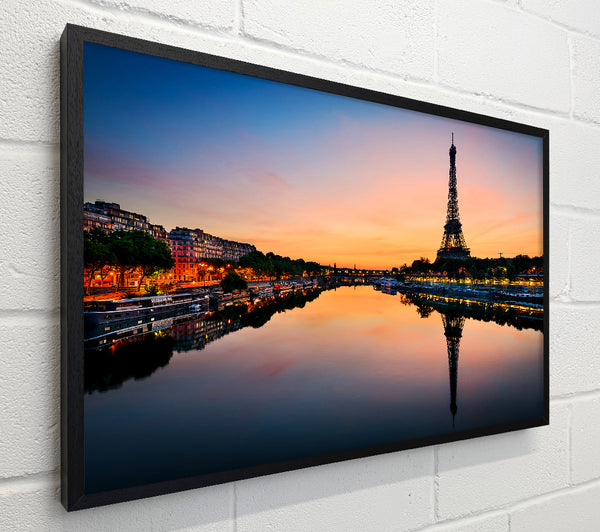 Eiffel Tower Over The River Seine 3