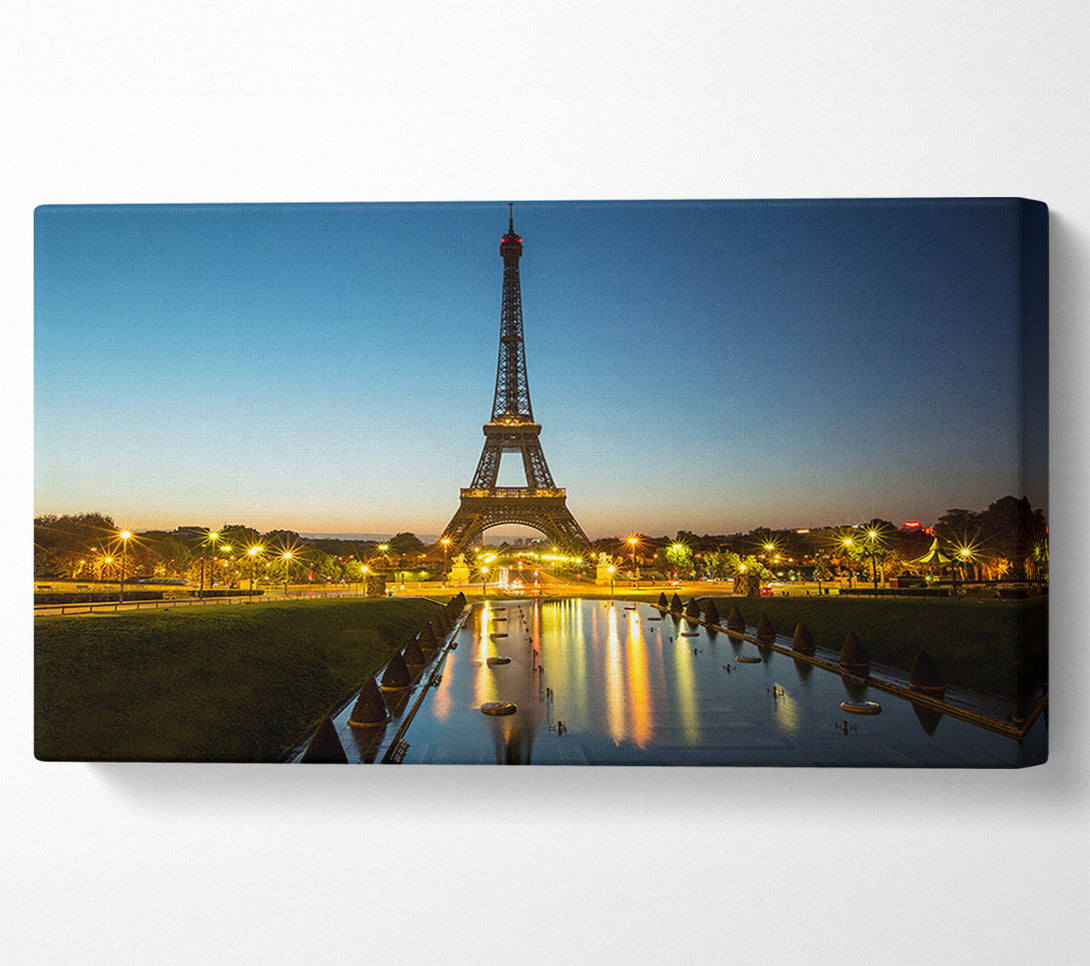  A Canvas Print of Eiffel Tower Night Lights 2 Canvas Print