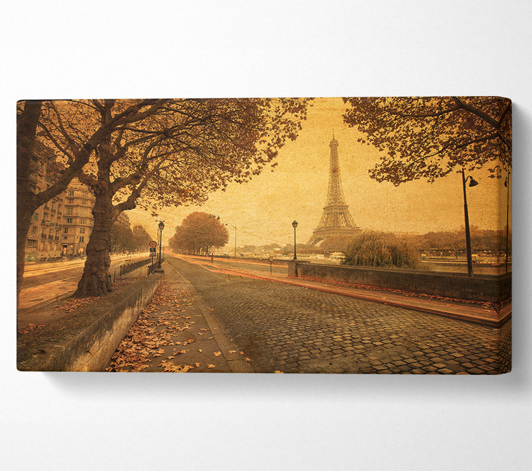  A Canvas Print of Eiffel Tower Retro 11 Canvas Art