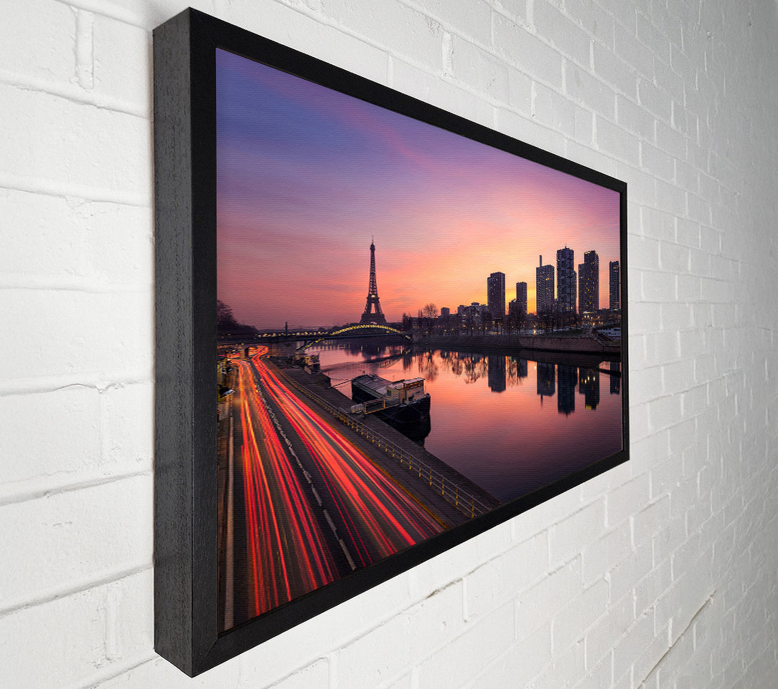  A Canvas Print of Eiffel Tower Over The River Seine 2 Canvas Print