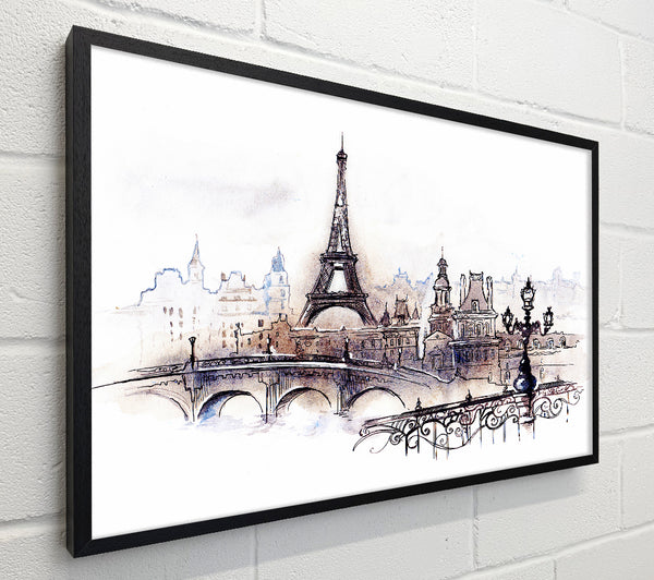 Eiffel Tower Over The City 4