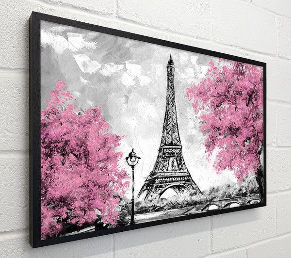 Eiffel Tower Pink trees