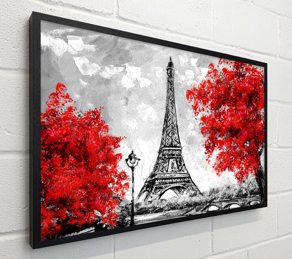 Eiffel Tower Red trees
