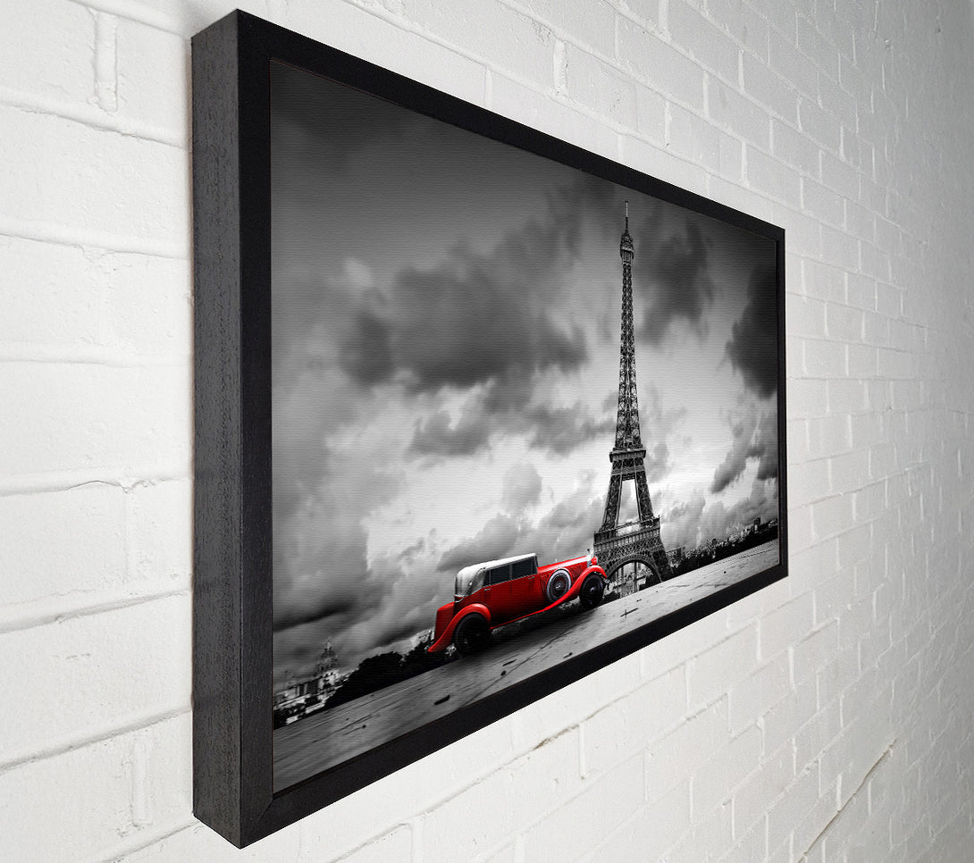  A Canvas Print of Eiffel Tower Red Classic Canvas Print