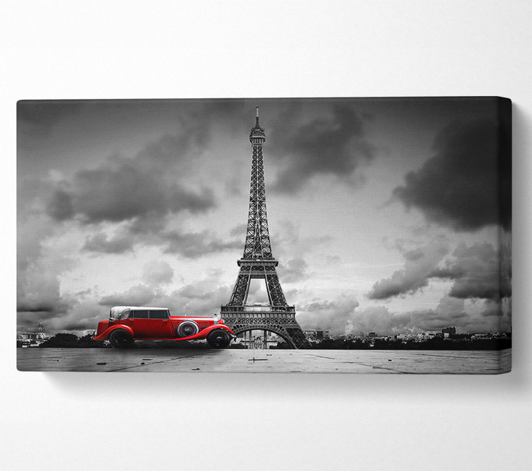  A Canvas Print of Eiffel Tower Red Classic Canvas Print