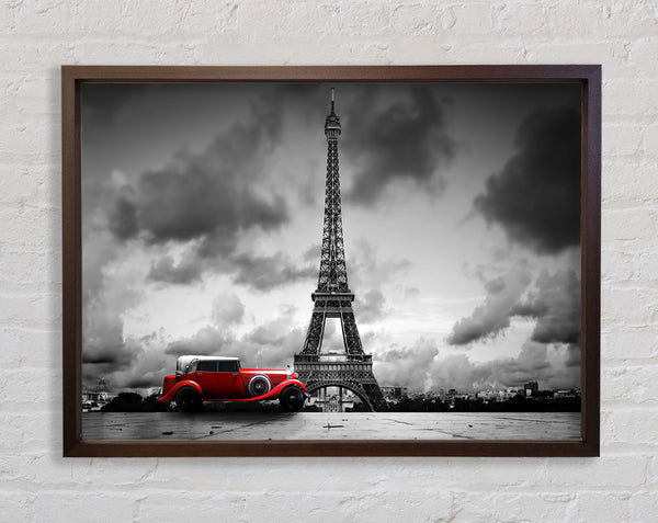 Eiffel Tower Red Classic Framed Print