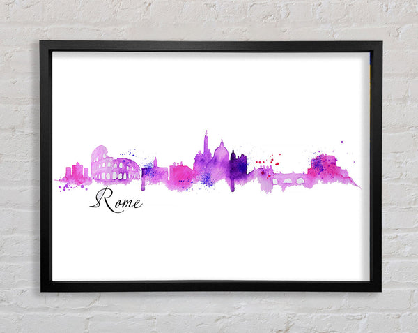 Pink Outline Framed Print