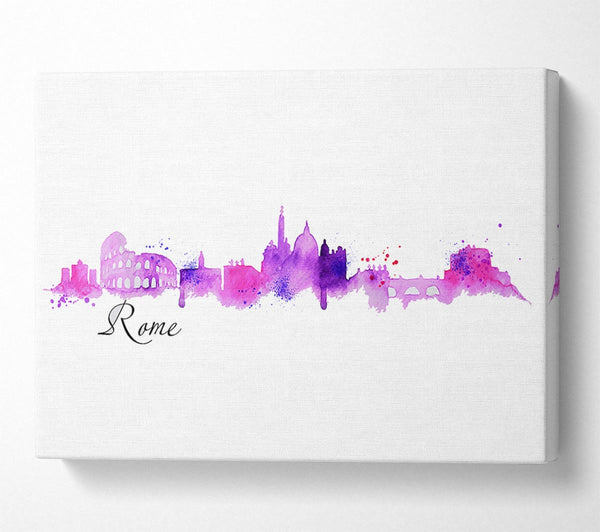  A Canvas Print of Pink Outline Canvas Art