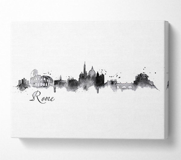  A Canvas Print of Black Outline Canvas Wall Art