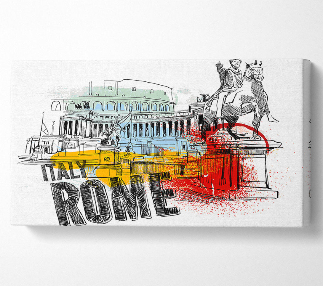  A Canvas Print of Monuments Of The City Canvas Wall Art
