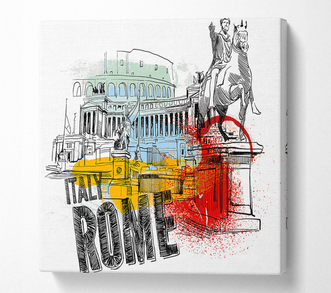  A Canvas Print of Monuments Of The City Canvas Wall Art