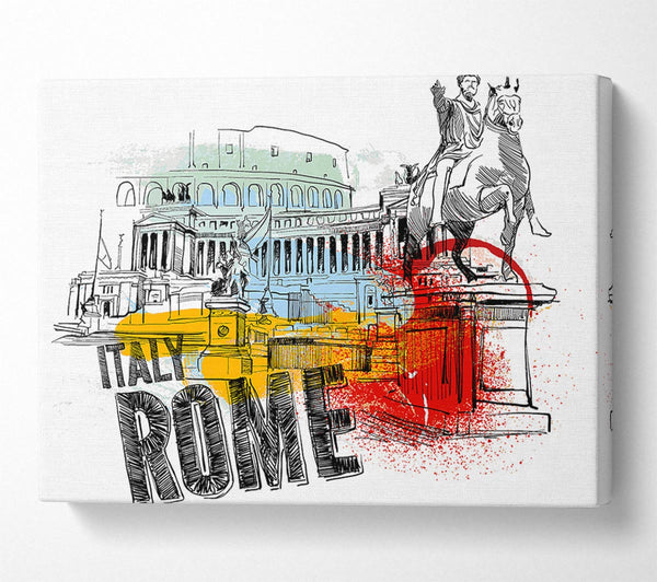  A Canvas Print of Monuments Of The City Canvas Wall Art