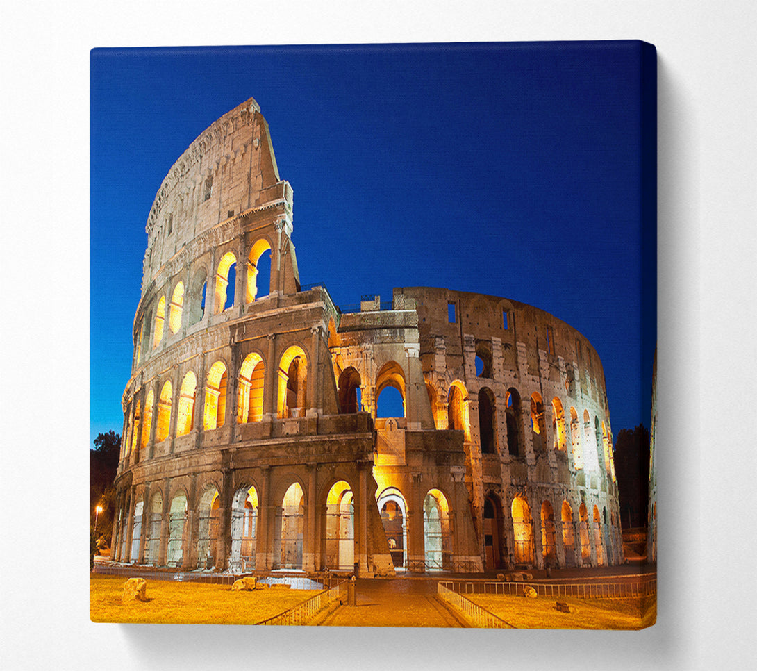  A Canvas Print of Colosseum Under The Twilight Canvas Art