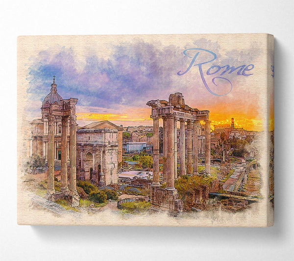 A Canvas Print of The Roman Forum Canvas Art