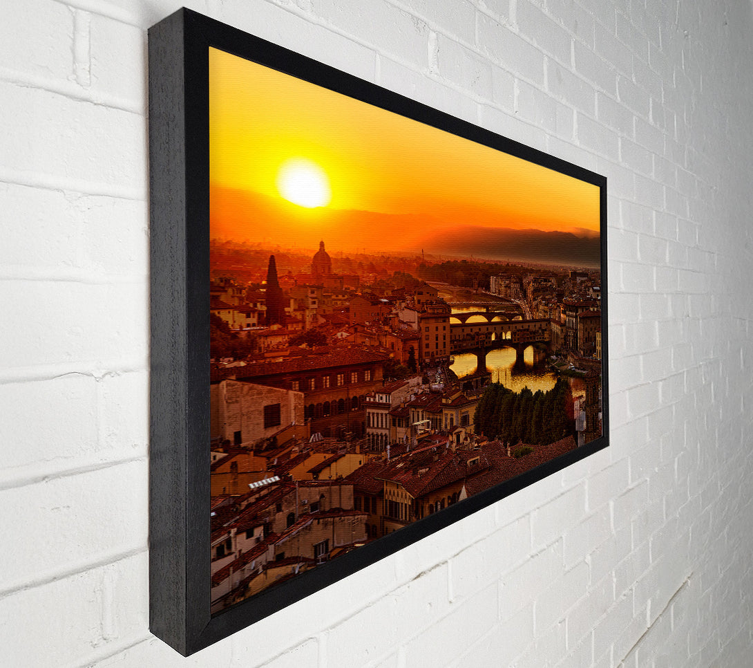  A Canvas Print of Sunset Over The Ancient Canvas Print