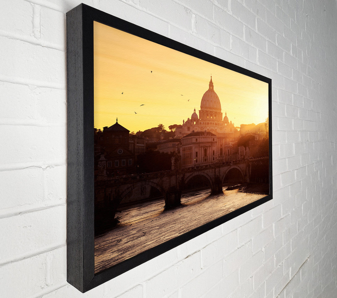  A Canvas Print of Sunrise Over The Beautiful Canvas Art