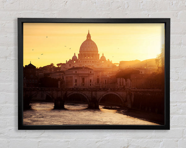 Sunrise Over The Beautiful Framed Print