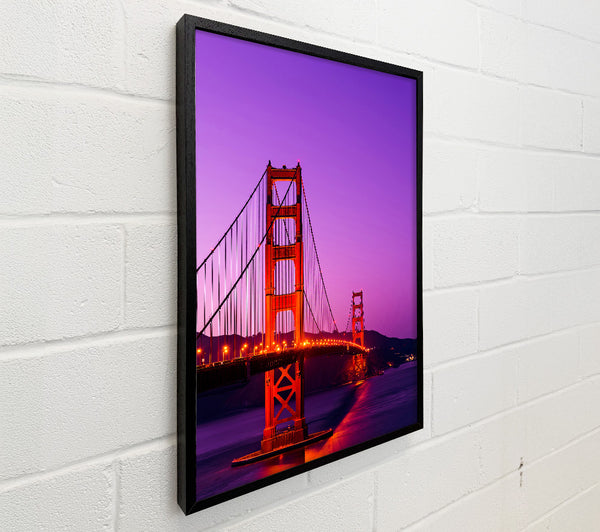 Golden Gate Bridge Pink Sky Glow