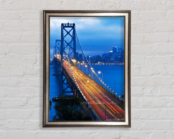 Golden Gate Bridge Blues Framed Print