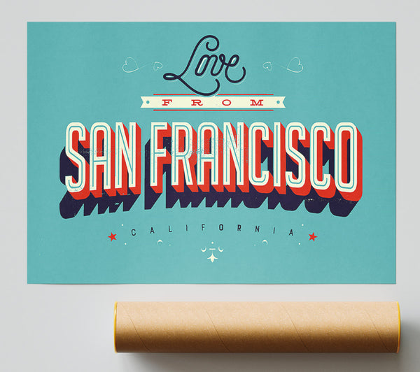 Love From California Giclee Print