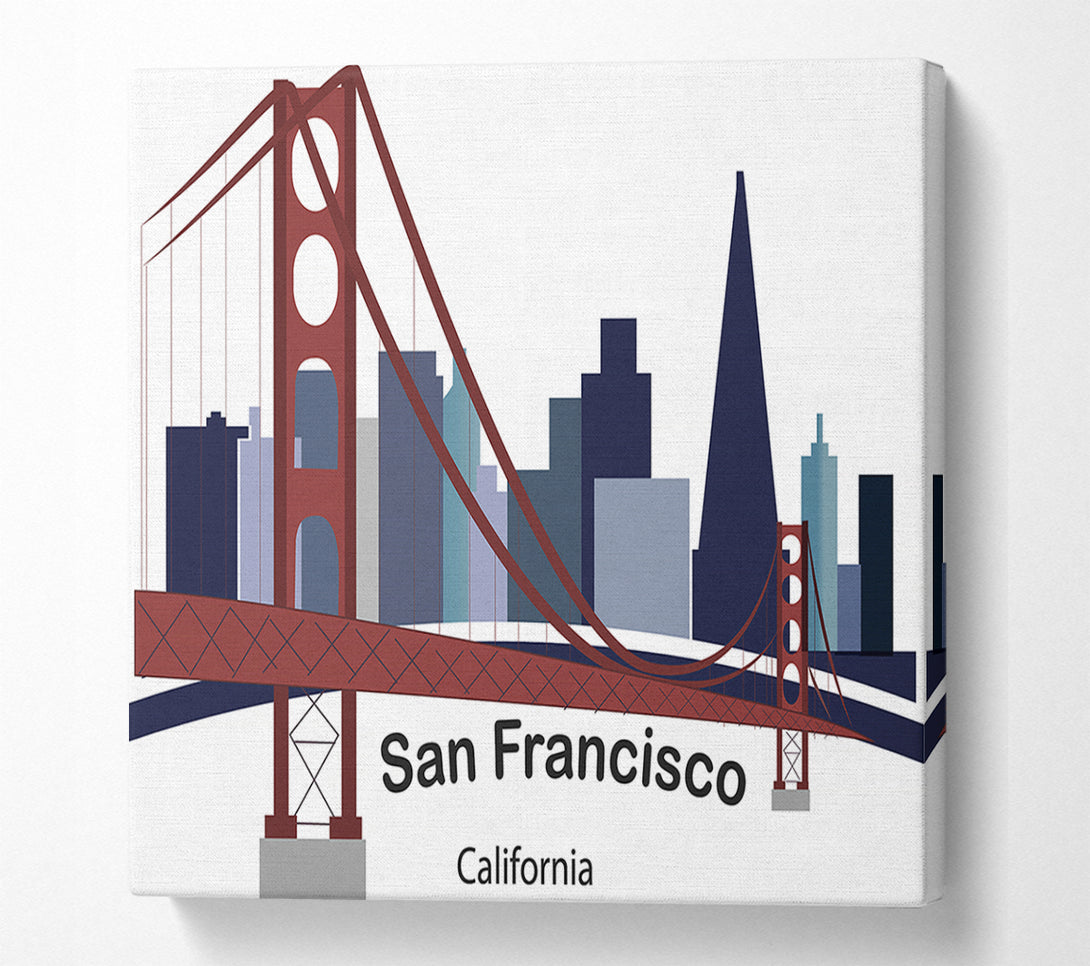  A Canvas Print of Golden Gate Bridge 5 Canvas Wall Art
