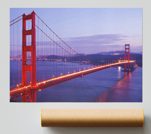 Golden Gate Bridge Twilight Print