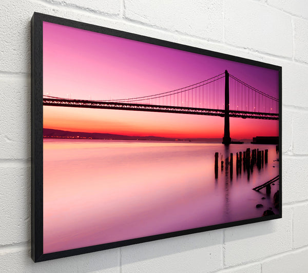 Golden Gate Bridge Pink Serene