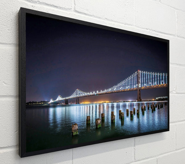 Golden Gate Bridge Light Reflections
