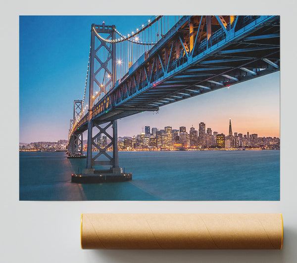 Golden Gate Bridge The City At Twilight Giclee Print