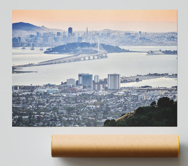 Ariel View Of The City Print