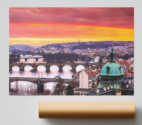 Bridges Over The City Poster