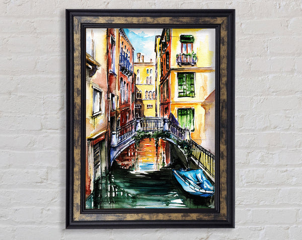 Bridge In The Water Framed Print