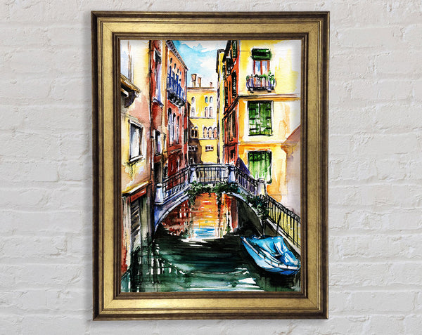 Bridge In The Water Framed Print