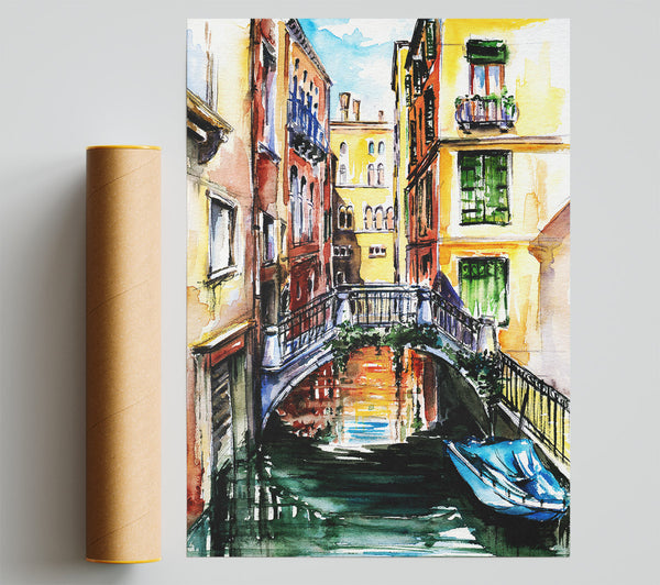 Bridge In The Water Print