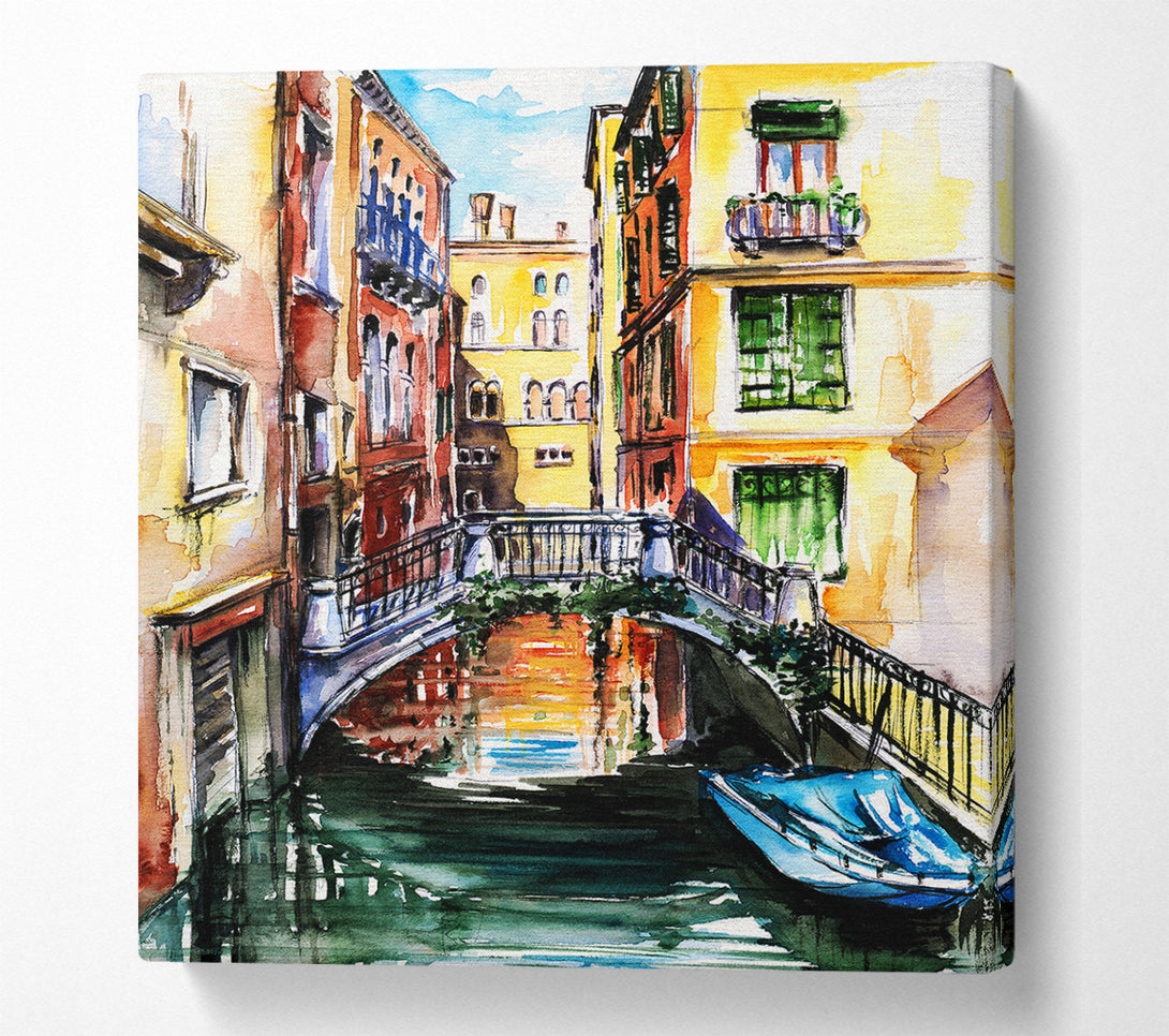  A Canvas Print of Bridge In The Water Canvas Art