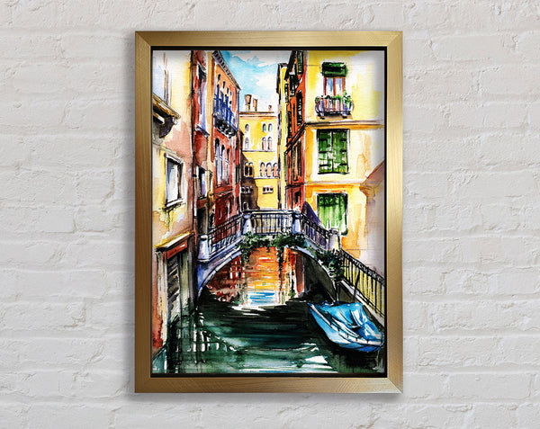 Bridge In The Water Framed Print