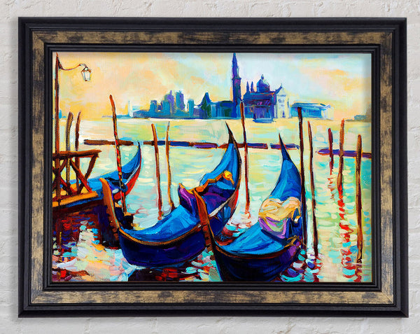 Gondola Line Up 1 Framed Print